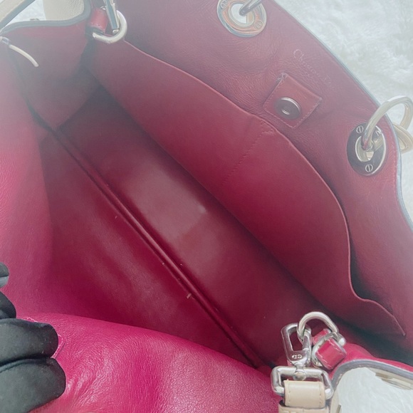 Authentic DIOR Diorossima Large tote bag Beige/ Purple ♥️ - Picture 12 of 12